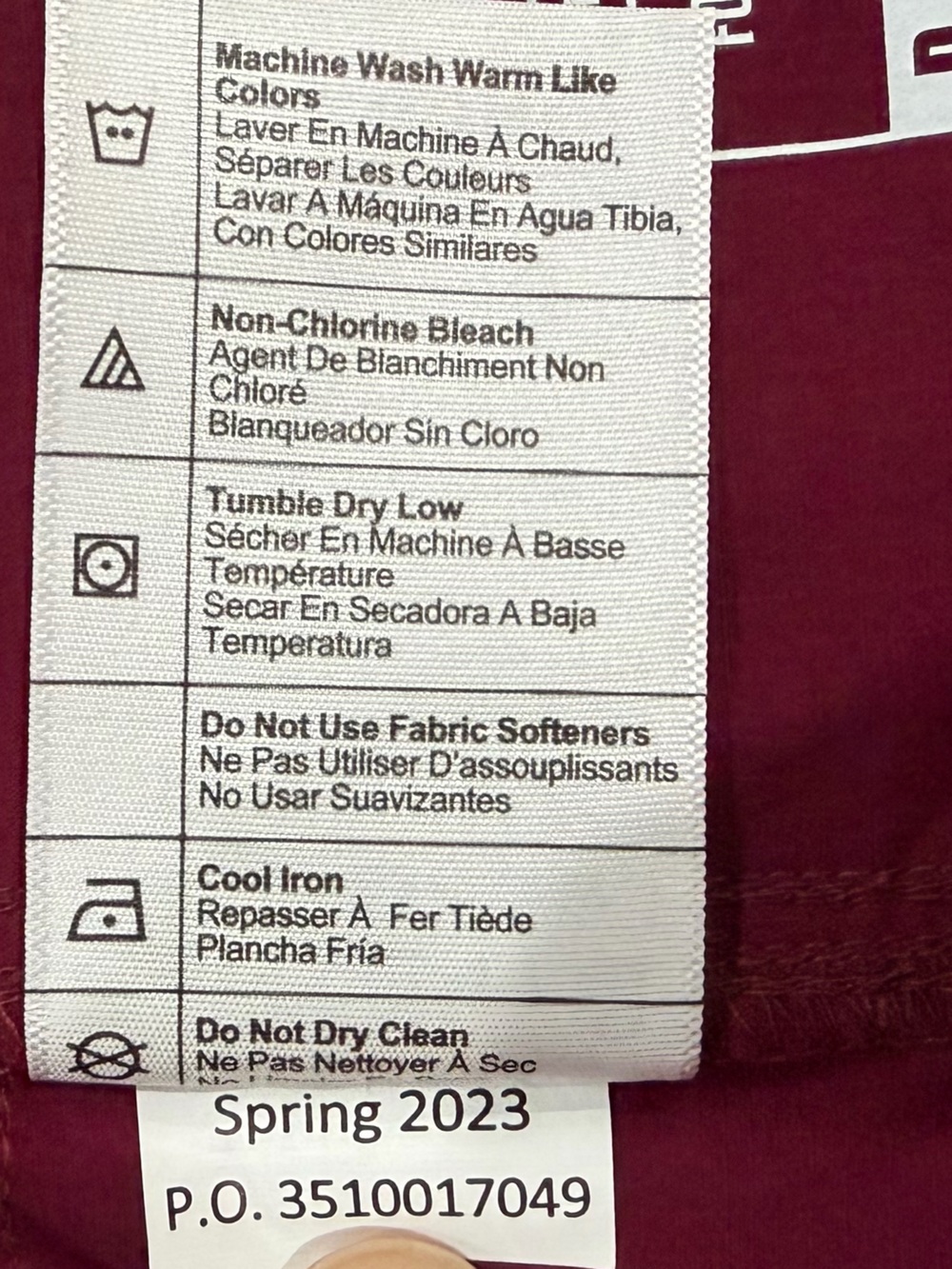 Carhartt Women's Force Relaxed Fit Ripstop 5-Pocket Shorts Maroon Size XS NWT - Picture 10 of 11
